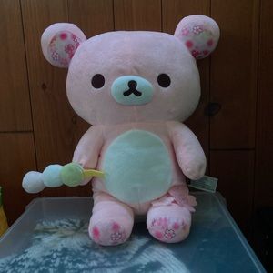 Rilakkuma Cherry Blossom 15” Plush Bag